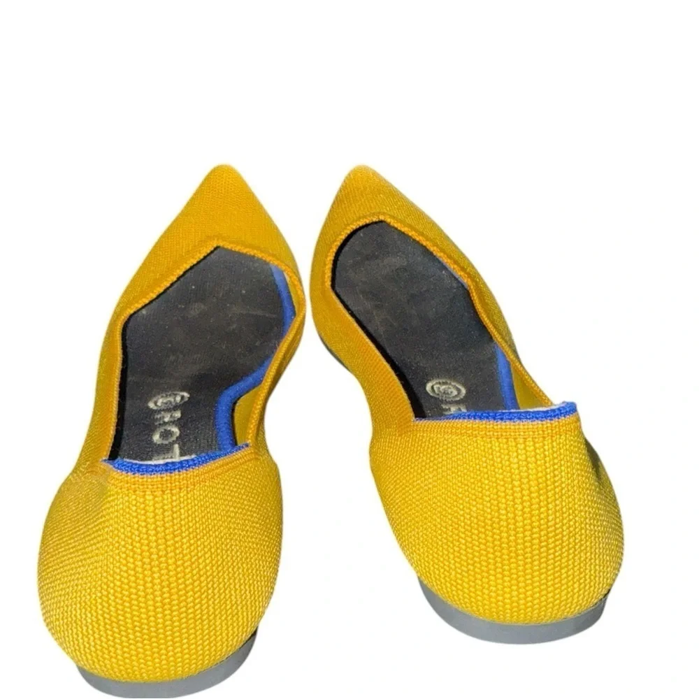 Rothy’s The Point Retired Marigold Yellow Flats Size 10